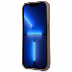 Guess 4G Triangle Logo Cardslot Suojakuori iPhone 13 Pro / 13:lle - ruskea