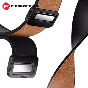 Hihna Samsung Galaxy Watch:lle Forcell F-Design FS20 magneettinen ekologinen nahka 20 mm ruskea