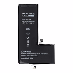 AmpSentrix Basic akku iPhone 11 Prolle (suurikapasiteettinen 3450 mAh)