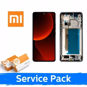 LCD-näyttö yhteensopiva Xiaomi 13T (13T Pro) kehyksellä / Meadow Green / (Service Pack)