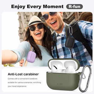 Tech-Protect Silikoninen Hook Suojakuori AirPods Pro:lle - Violetti