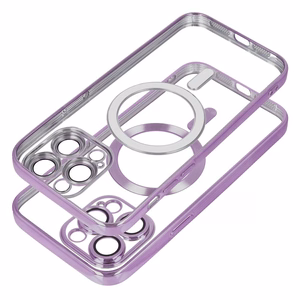 Suojakuori iPhone 11 PRO:lle Electro Mag Cover yhteensopiva MagSafen kanssa violetti