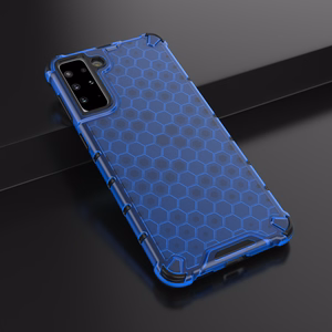 Honeycomb Asia panssari kansi TPU puskuri Samsung Galaxy S21+ 5G (S21 Plus 5G) sininen