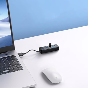 Hub Orico PW4U-U3 USB-A / 4x USB-A 3.0 - black