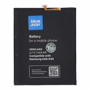 Akku Samsung A20 / A30 / A30S / A50:lle 4000 mAh Blue Star Premium