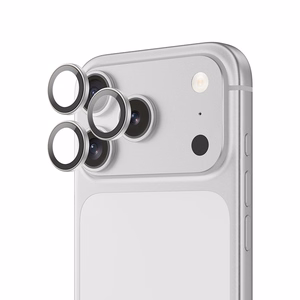 Benks Karkaistu lasi Glass Warrior Lens Protector kameralle iPhone 17 Pro/17 Pro Max:lle (linssi 3 kpl) hopeinen