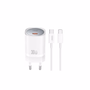 XO seinälaturi CE20 PD 30W 1x USB-C valkoinen