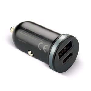 Auton laturi everActive CC-30Q USB + USB-C QC 3.0 PD 35W