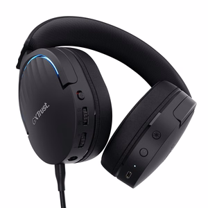 Trust GXT 491 Fayzo Kuulokkeet mikrofonilla langallinen ja langaton pääpanta pelaaminen USB Type-C Bluetooth mustat