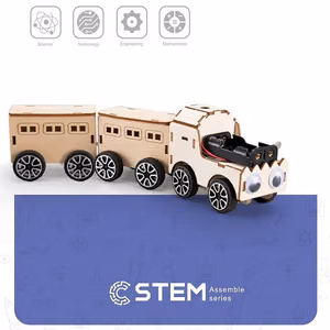 Puinen junan rakennussarja STEM-opetuslelukki
