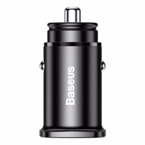 Baseus Square PPS älykäs autolaturi USB QC 4.0 ja USB-C PD 3.0 SCP -porteilla, musta (CCALL-AS01)