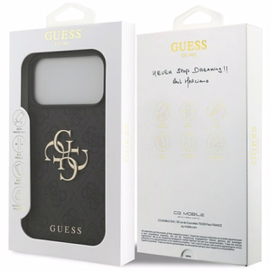 Guess 4G Big Logo -suojakuori iPhone 17 Pro Max - musta