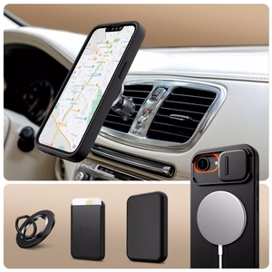Tech-Protect Kevlar Aura MagSafe Suojakuori iPhone 16e / 17e:lle - Musta
