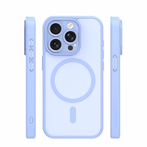 Mag Matt case for iPhone 15 Pro 6,1" light blue camera protection