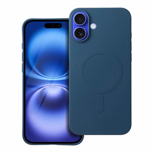 Case Silicone Mag Cover (big hole) (MagSafe) for iPhone 16 Plus navy