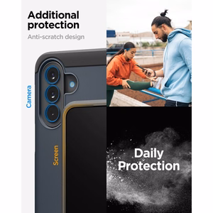 Spigen Tough Armor -suojakuori Samsung Galaxy A57 5G:lle - tummansininen