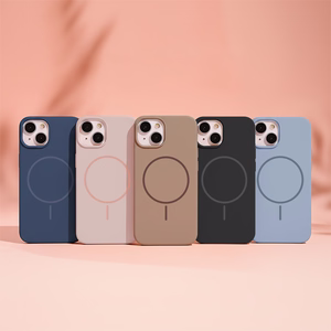 Silikoninen Ohut Mag Suojakuori iPhone 16 Pro Max 6,9:lle tummansininen