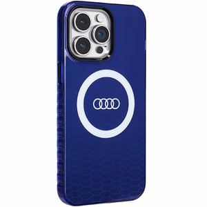 Audi IML Big Logo MagSafe Suojakuori iPhone 14 Pro Max:lle - sininen