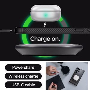Spigen Rugged Armor suojakuori Samsung Galaxy S24 Ultra:lle matta musta