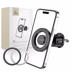 Tech-Protect N51 auton puhelinteline MagSafella ilmanvaihtoaukkoon - musta