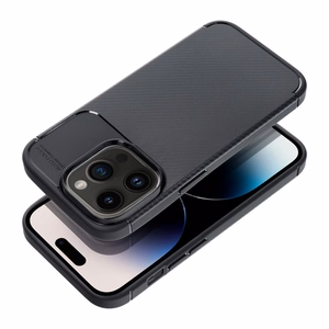 Carbon Premium -suojakuori iPhone 14 Pro, musta