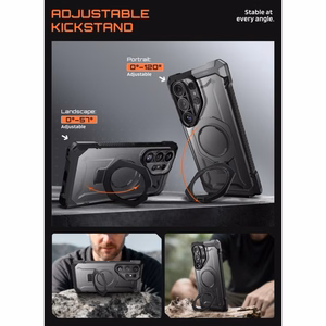 Supcase UB Grip Mag MagSafe Suojakuori Samsung Galaxy S26 Ultralle - Musta