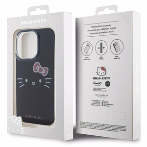Hello Kitty IML Kitty Face Suojakuori iPhone 15 Pro:lle - musta