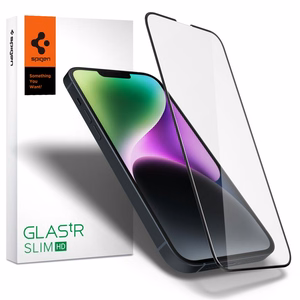 Spigen karkaistu lasi Glas.TR Slim FC iPhone 13 / 13 PRO / 14 / 16E 6,1" musta
