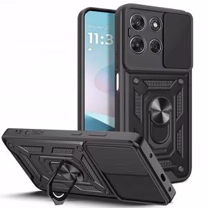 Tech-Protect CamShield Pro -suojakuori Motorola Moto G67 / G77:lle - musta