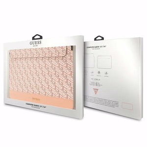 Guess GCube Stripes case for a 14" laptop - pink