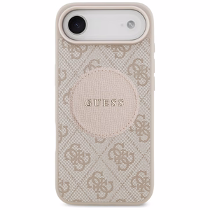 Guess 4G Circle Classic Logo MagSafe Suojakuori iPhone Airille - vaaleanpunainen