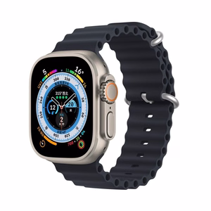 Dux Ducis OCEAN WAVE silikoni ranneke Apple Watch 38 / 40 / 41 mm:lle grafiitti