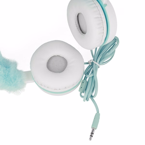 GJBY headphones - Plush RABBIT Pink