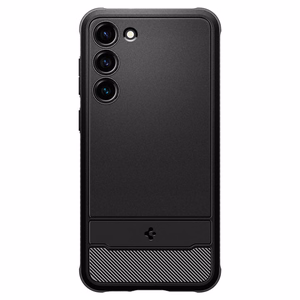 Spigen Rugged Armor Suojakuori Samsung Galaxy S23:lle matta musta