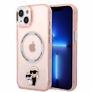 Karl Lagerfeld KLHMP14MHNKCIP iPhone 14 Plus 6.7" kovakuori vaaleanpunainen/vaaleanpunainen Iconic Karl&Choupette MagSafe