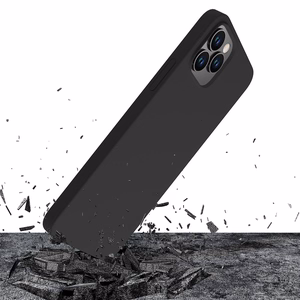 3mk Silicone Case iPhone 12 Pro Max:lle - musta