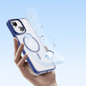 Dux Ducis Clin2 tapauksessa iPhone 14 Plus magneettinen MagSafe kansi sininen