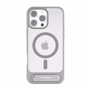 Torras Pstand-sarjan kotelo iPhone 16 Pro Max (harmaa)