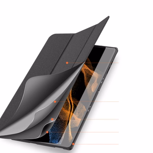 DUX DUCIS DOMO taittuva suojakuori kynälokerolla Samsung Tab S10 Ultra/S9 Ultra/S8 Ultra - musta