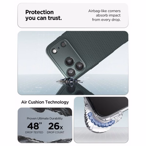 Spigen Liquid Air -suojakuori iPhone 18 Pro Max / 17 Pro Max -malleille, vihreä
