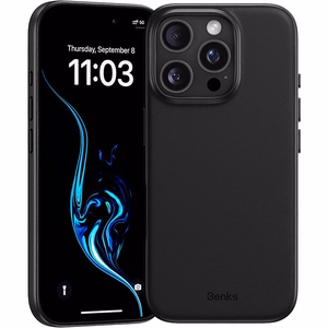 Benks Magnetic Vita Pro Silikoninen Suojakuori iPhone 16 Pro:lle musta