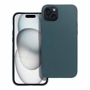 Matta tummanvihreä Suojakuori iPhone 15 PLUS:lle