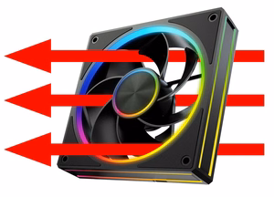 MODECOM VOLCANO LOOP 120 ARGB Reverse Fan Black