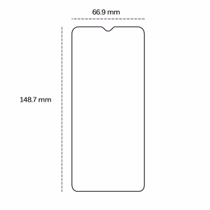 Karkaistu lasi 2,5D Samsung Galaxy A10 / A10s:lle