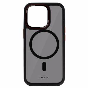 Liavec Hybrid Smoke Magsafe Case for Iphone 15 Pro Max