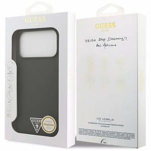 Guess silikoninen Triangle Logo MagSafe -suojakuori iPhone 17 Pro Maxille - vihreä