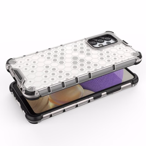 Honeycomb tapauksessa panssaroitu kansi geelirunko Samsung Galaxy A03s (166.5) musta