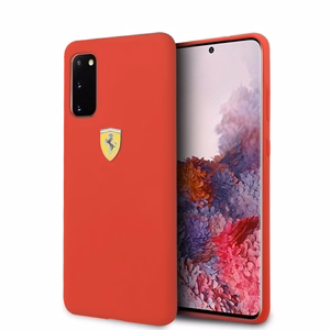Ferrari silikonikotelo Samsung Galaxy S20 - punainen
