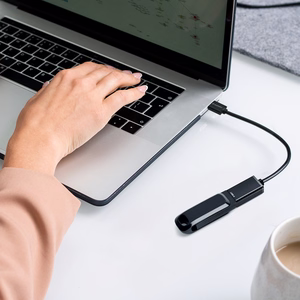 Wozinsky WOTGY1S USB-C 3.0 (uros) - USB-A 3.0 (naaras) OTG Sovitin - musta