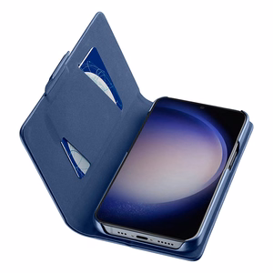 Cellularline Book Case folio-suojakuori Samsung Galaxy S24 -laitteelle, tummansininen